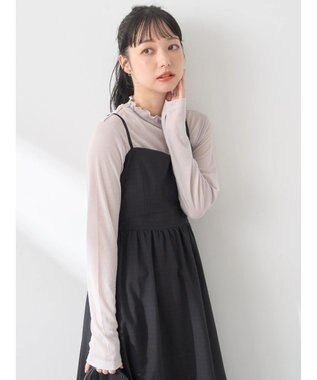 earth music&ecology シアーリブプルオーバー Light Gray