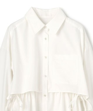 GRACE CONTINENTAL レイヤードドロストシャツ ホワイト