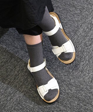 Pointer 本革 甲幅調整 超軽量マジックテープ付きサンダル