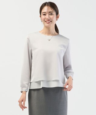 J.PRESS LADIES ハンマーサテン カットソー