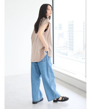 CRAFT STANDARD BOUTIQUE リメイクロゴノースリーブTee Pink Beige