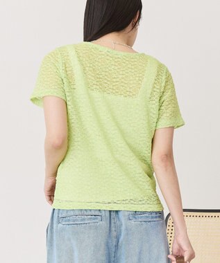 AMERICAN HOLIC 【選べるサイズ】レースプルオーバー Light Green