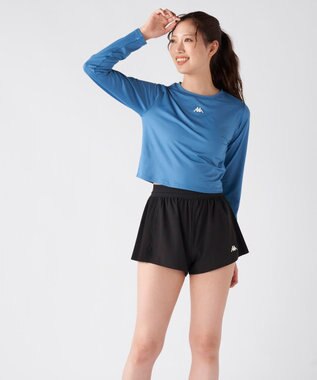 OP／FILA 【Kappa】ショート丈 マルチスポーツTシャツ ブルー