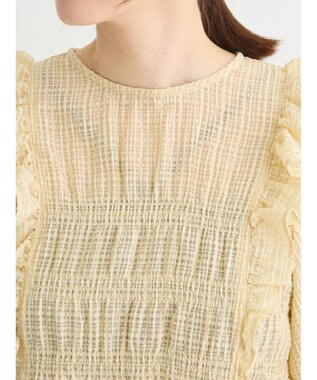 Green Parks ・ＥＬＥＮＣＡＲＥ　ＤＵＥ　シャドーチェックブラウス Yellow