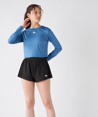 OP／FILA 【Kappa】ショート丈 マルチスポーツTシャツ ブルー