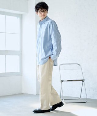 WEGO タックツイルトラウザー ベージュ