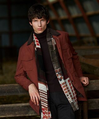 JOSEPH ABBOUD 【軽量】ワックスクロス ブルゾン