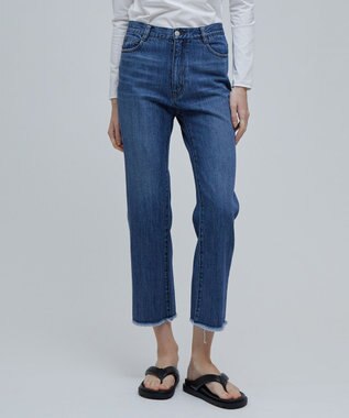 BEIGE， 【洗える】VICTOR / カットオフデニム Indigo Blue