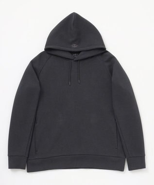 JOSEPH ABBOUD MOUNTAIN 【軽量/ソフト/イージーケア】ソフトダンボール ニット パーカー ブラック系