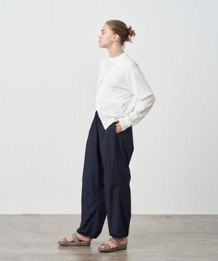 ATON RECYCLED FRESCA COTTON | Vネックカーディガン WARM WHITE