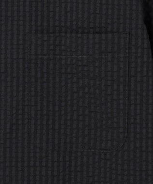 GOTAIRIKU リラックスシルエット【高通気性/吸水速乾】ドッツエアー クールマックスサッカーシャツ ブラック/26年新色