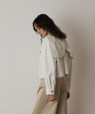 GRACE CONTINENTAL フードジップデニムジャケット キナリ