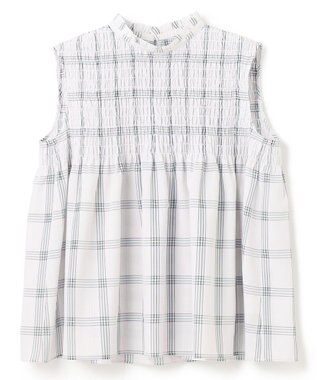 UNFILO 【WEB限定】シアーシャーリングブラウス グラフチェック