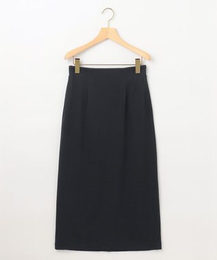 組曲 【WEB限定】ストライプジャガード タイトスカート ブラック系