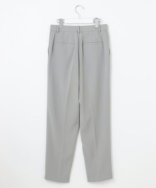 自由区 【XSサイズ～/洗える】ダブルフェイススーティング テーパードパンツ セージ