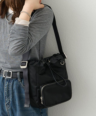 russet 《インフルエンサースタッフ企画》マルチショルダーバッグ(CE-1708) Black