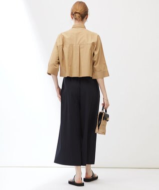 23区 【Indian Factory】ツイストスムースジャージー ワイドパンツ ブラック系