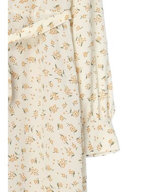 earth music&ecology キンモクセイ柄ワンピース Beige