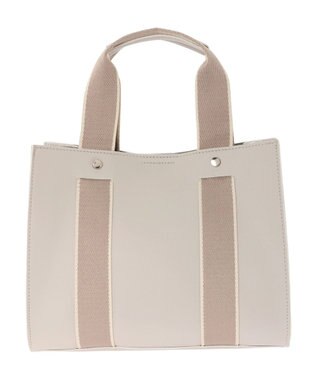 Green Parks ・Ｃｕーｓｈｕｔ　テープスクエアトート Gray Beige