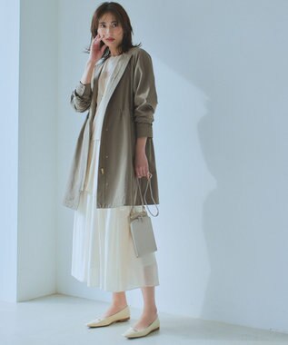 23区 【洗える】コンフォートストレッチ ドルマン ニット ベージュ系