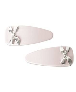 WEGO 【2点セット】L2Pモチーフパテッドバレッタ ライトピンク