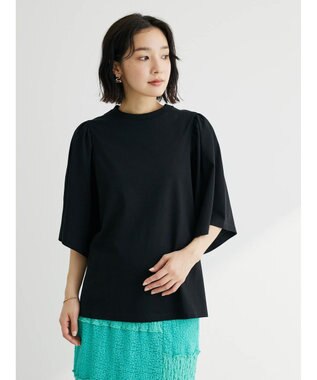 Green Parks 汗じみ防止袖ギャザープルオーバー Off White