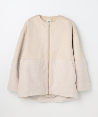 ANY L スエードボアコンビブルゾン エクリュ