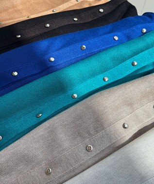 23区 L シャイニーシアー ドルマン ニット キャメル系