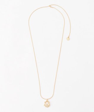 J.PRESS LADIES 【着こなしのポイントに】クリアトップネックレス ゴールド系