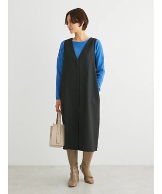 Green Parks もちやわ　ボートネックニットプルオーバー Blue