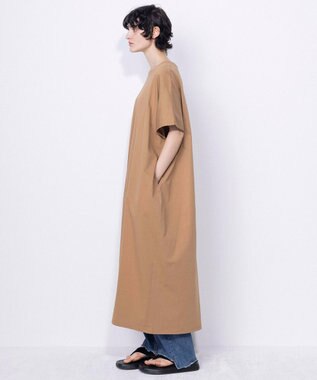 NAVE 【ReNAVE・洗える/接触冷感/UVケア】ファンクションＴ カットワンピース キャメル系