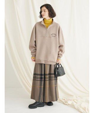 CRAFT STANDARD BOUTIQUE 先染めチェック（大）スカート Khaki