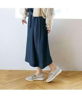 Riz raffinee <Riz raffinee>ラインストーンニットスニーカー ライトベージュ