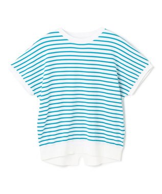 UNFILO スゴ機能美 コンパクト ニット オフ×ターコイズ