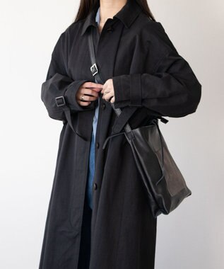 INTER-CHAUSSURES 【ANDREA CARDONE】ミディアムサイズレザートートバッグ ブラックコンビ