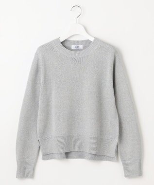 J.PRESS LADIES 【洗える】Reeves  Shine クルーネック ニット サックスブルー系