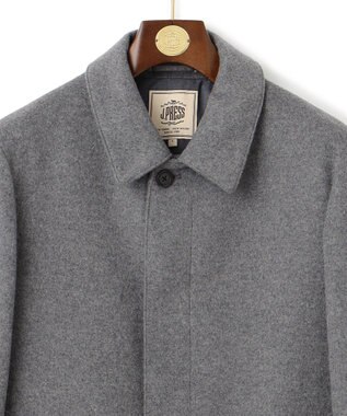 J.PRESS MEN 【定番】ウールカシミヤビーバーステンカラーコート ライトグレー系