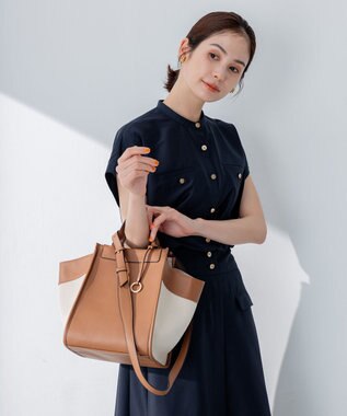 組曲 ４WAYトート バッグ キャメル系