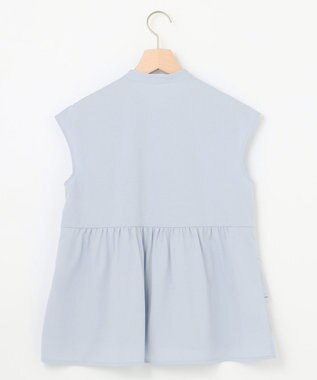 組曲 L 【WEB限定】プレーティング天竺ティアード カットソー サックスブルー系