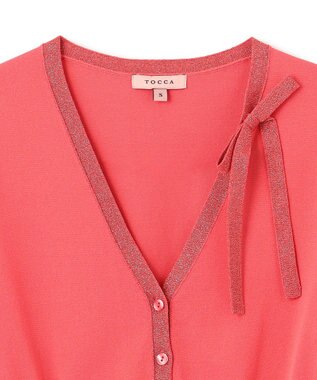 TOCCA SWEET TIE カーディガン ストロベリー系
