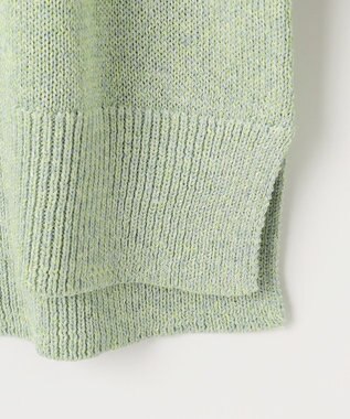 J.PRESS LADIES 【洗える】Reeves  Shine クルーネック ニット グリーン系