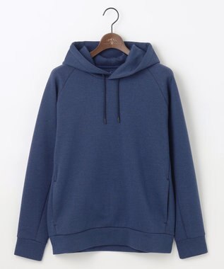 JOSEPH ABBOUD MOUNTAIN 【軽量/ソフト/イージーケア】ソフトダンボール ニット パーカー ネイビー系