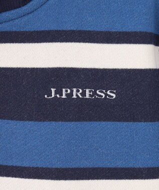 J.PRESS KIDS 【110-130cm】ハーフジップ ボーダー トレーナー ネイビー系1