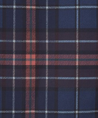 23区GOLF クラシカルで上品！【WOMEN】【ストレッチ・撥水】チェック柄 台形スカート ネイビー系3