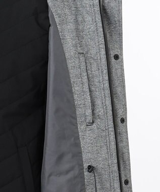 JOSEPH ABBOUD MOUNTAIN 【UNISEX】ホットピアスラブジャガードカモ コート ライトグレー系