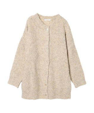 Green Parks ブークレゆるニットカーディガン Beige