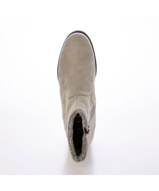 MODE ET JACOMO <D'ICI>プレーンボアショートブーツ アイボリースエード