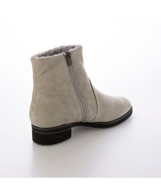 MODE ET JACOMO <D'ICI>プレーンボアショートブーツ アイボリースエード