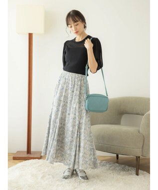 earth music&ecology シアーパワショルニットプルオーバー Black