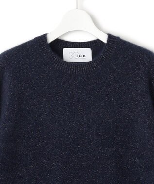 ICB L 【30th ANNIVERSARY】ルレックスフォックスアルパカ プルオーバーニット ネイビー